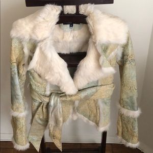Rabbit Fur Coat Fuzzy Warm